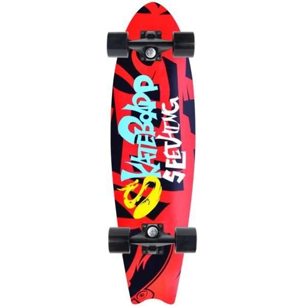 Chinese Dragon land surf skateboard 72cm cruiser, maple deck smooth riding – Groveride