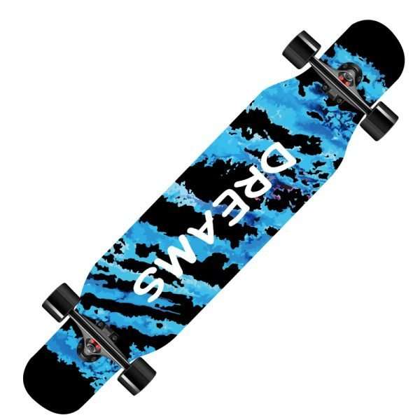 Dreamscape longboard 110cm maple deck smooth cruiser skateboard for adults – Groveride
