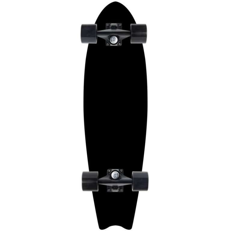 All Black land surf skateboard 72cm maple deck cruiser for beginners and adults – Groveride