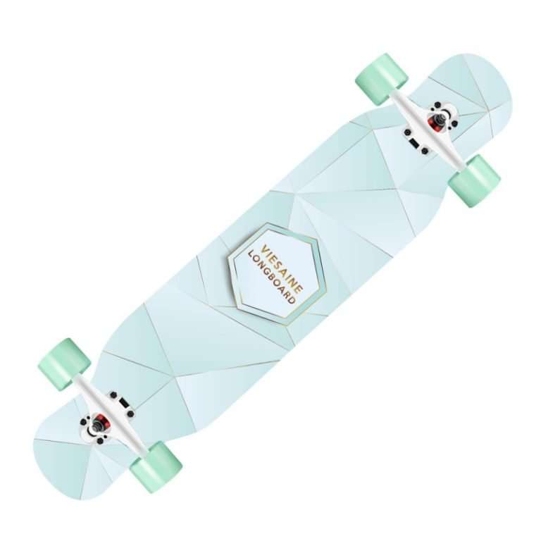 Cool graphic longboard 110cm maple deck cruiser skateboard for adults – Groveride
