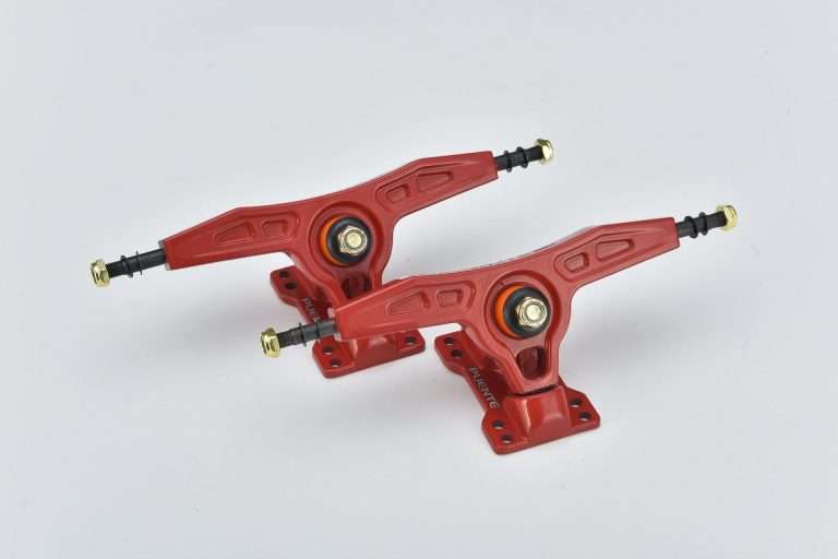 Vibrant Red Longboard Truck Set longboard 110cm maple deck cruiser skateboard – Groveride